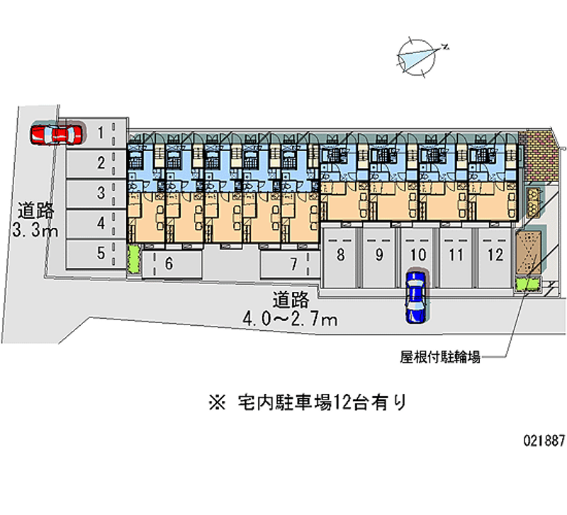 レオパレス山竹Ⅰ 月極駐車場