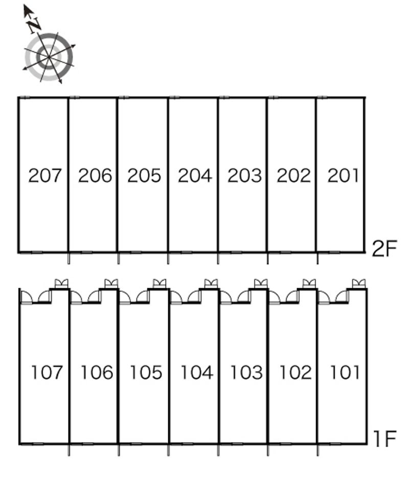 レオパレスさくら 間取り配置図