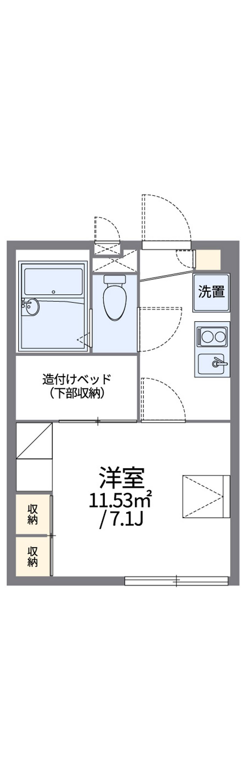 レオパレス泉 間取図