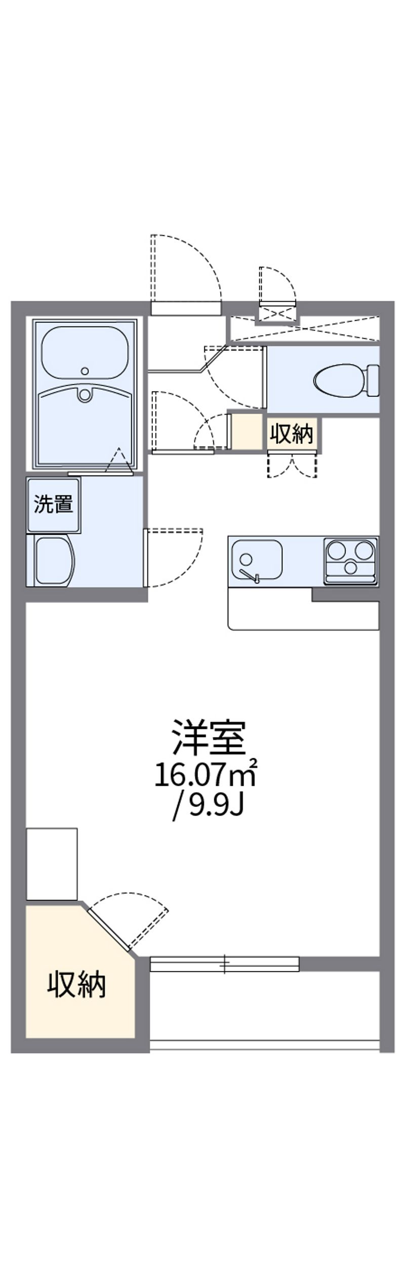 レオパレスケリュスＢ 間取図