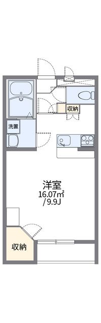 レオパレスケリュスＢ 間取り図