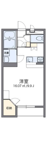 レオパレスコンフォートピエール 間取り図