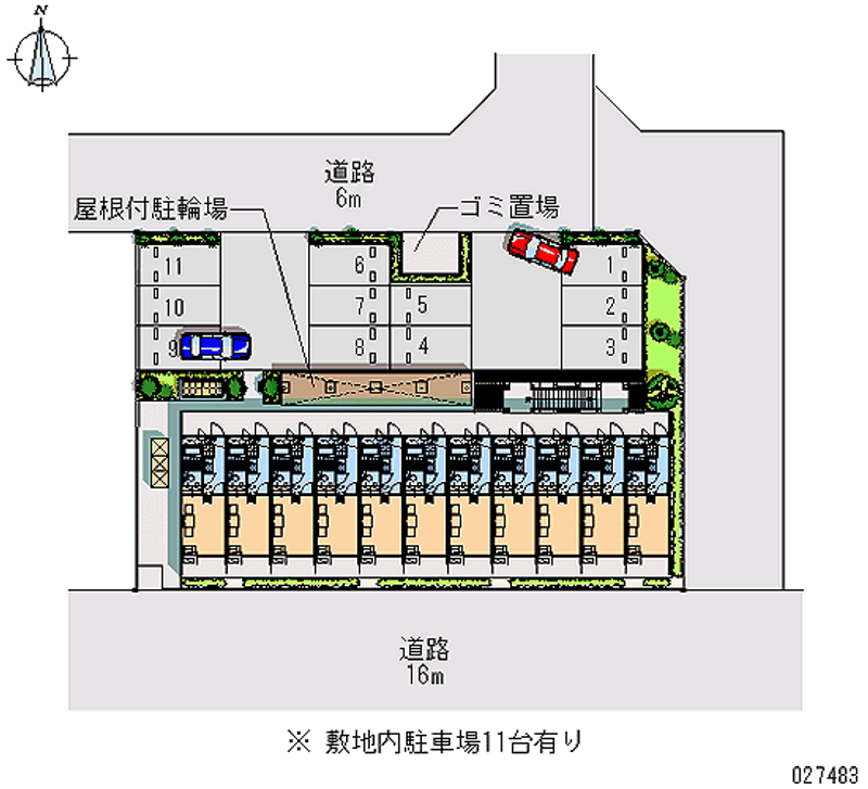 レオパレスアルシオネ 月極駐車場