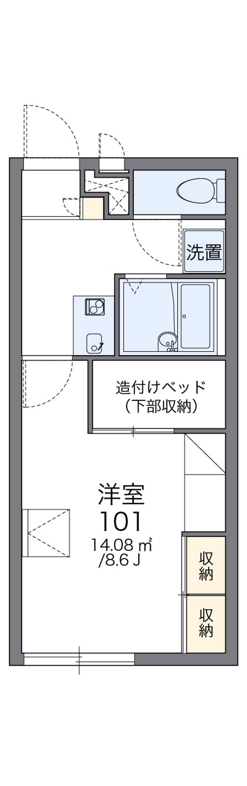 レオパレス三倉 間取図