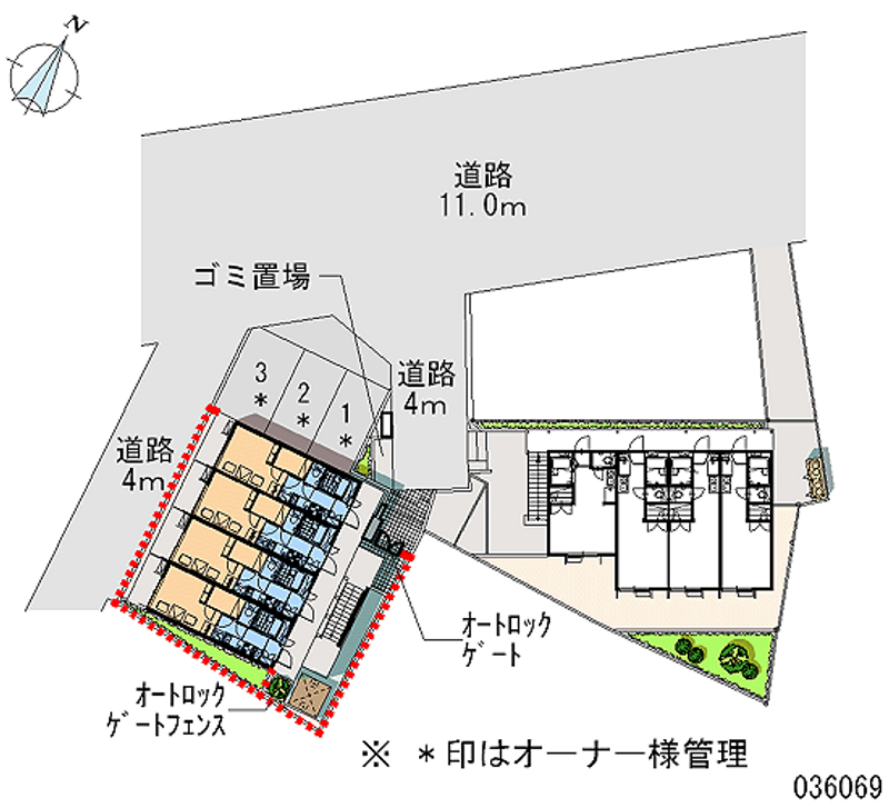 レオパレス西日暮里 区画図