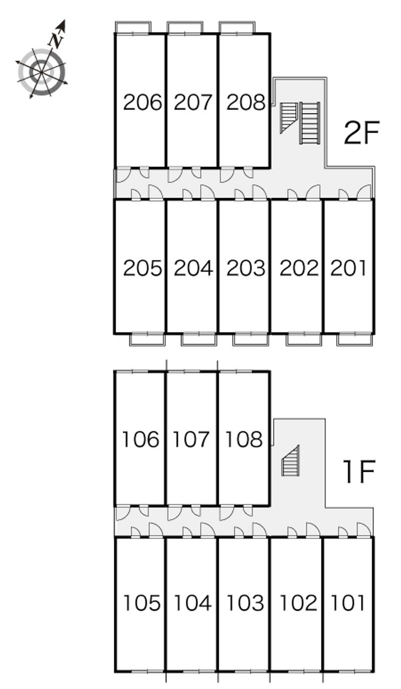 レオパレス若竹 間取り配置図