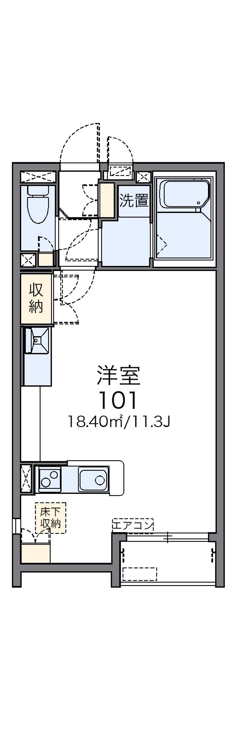 レオネクストティアラ　１５ 間取図