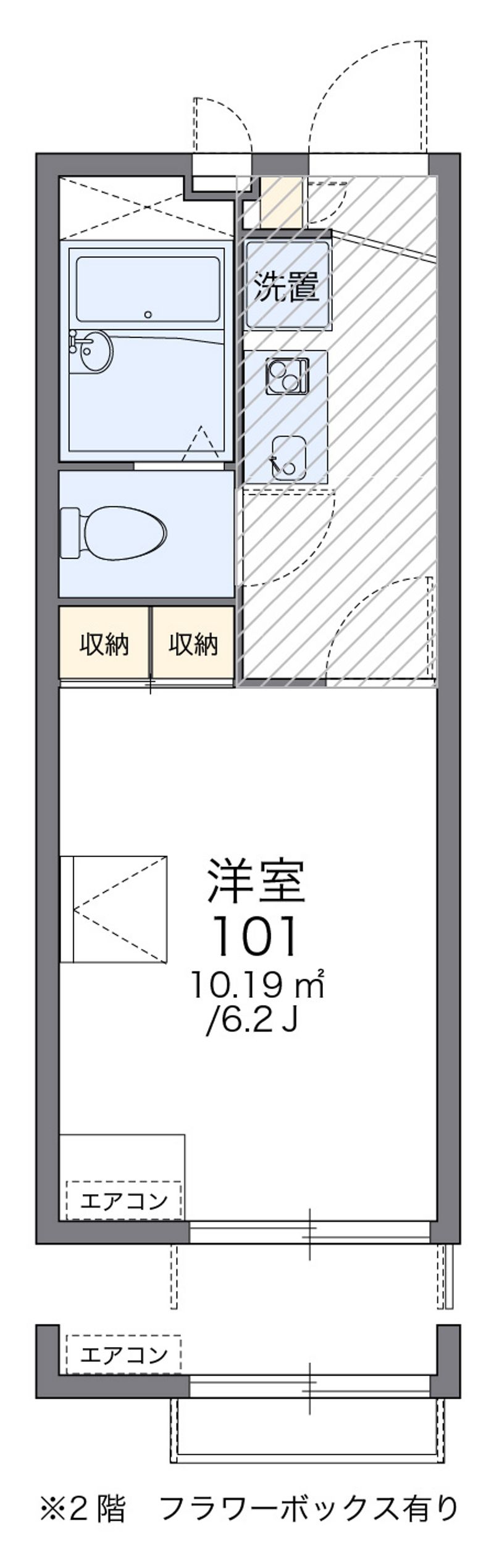 レオパレス古鳴海 間取図