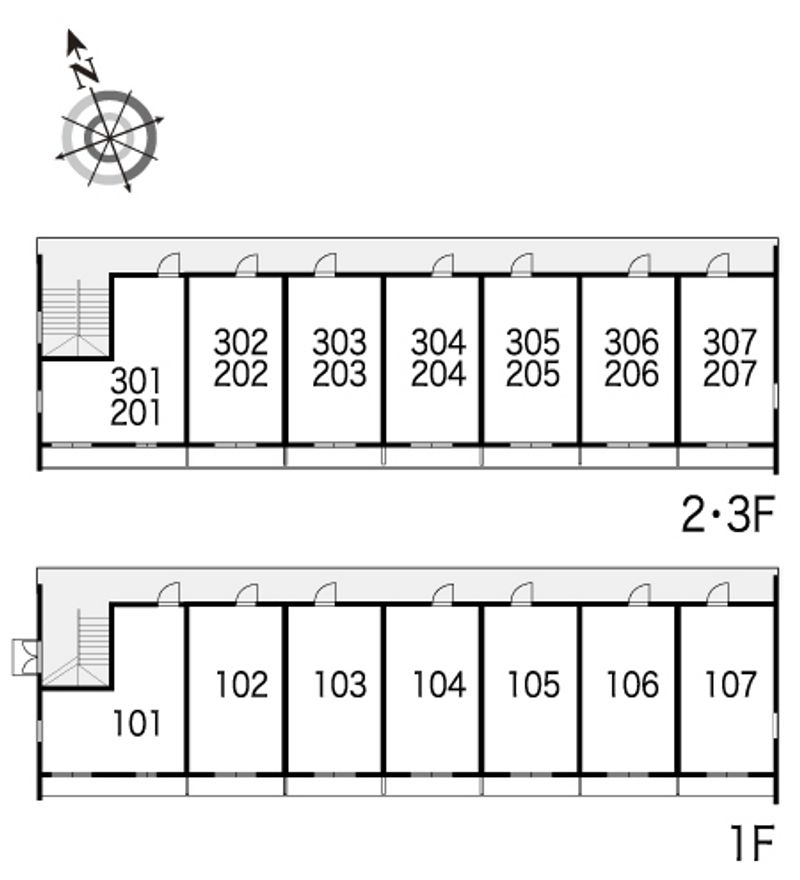 レオパレススズキ 間取配置図