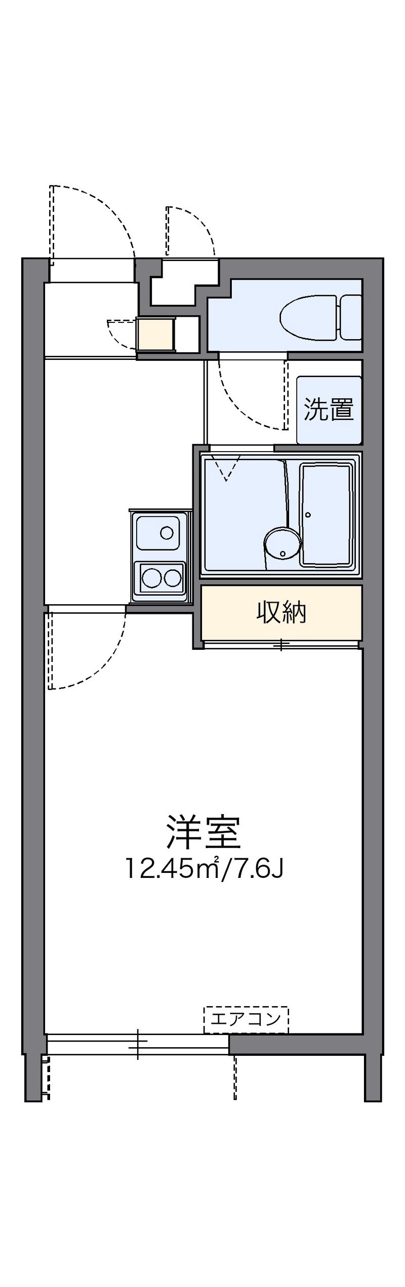 レオパレス浜柳 間取図