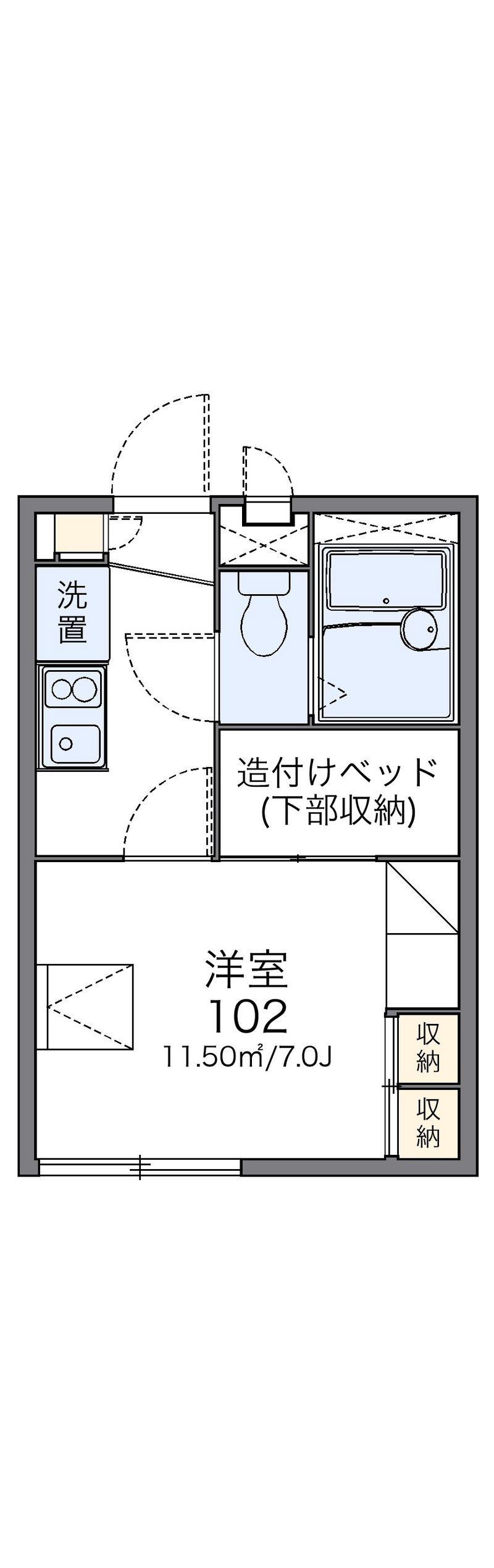レオパレスサン　フィールド 間取図