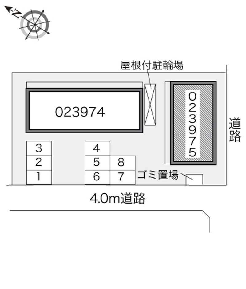 レオパレスＣａｌｍ戸倉Ⅱ 配置図