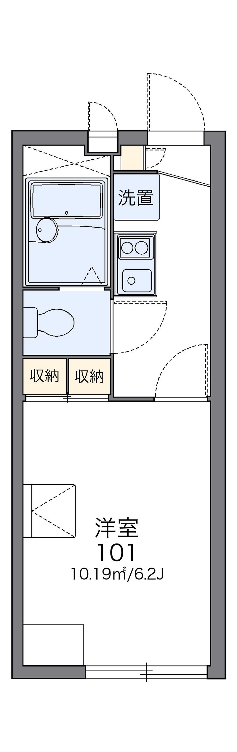 レオパレスロワール　１３０ 間取図
