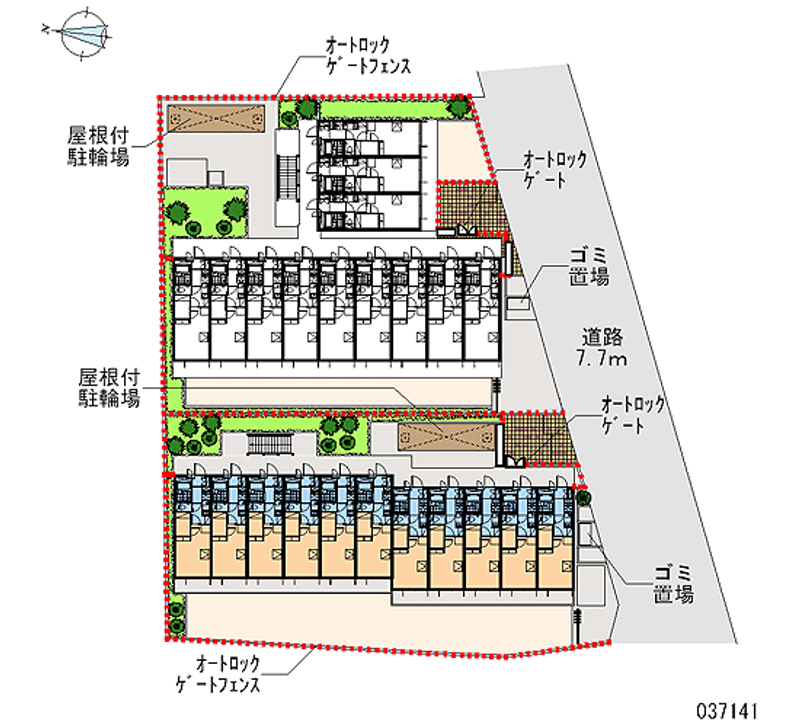 レオパレスボナール　Ｓ　Ｙ 区画図