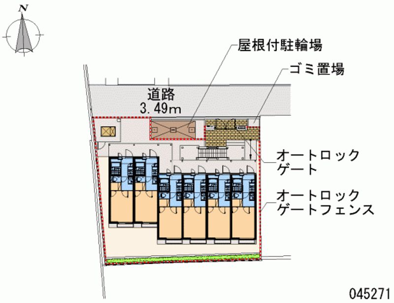 レオパレスフローラ 区画図