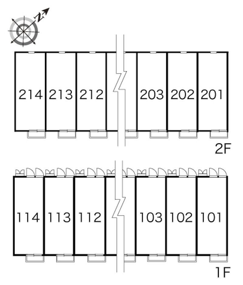 レオパレスコゥジィーＢ 間取配置図