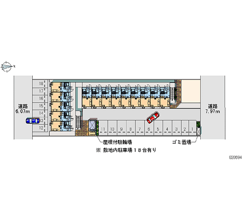 レオパレス瑞穂 月極駐車場