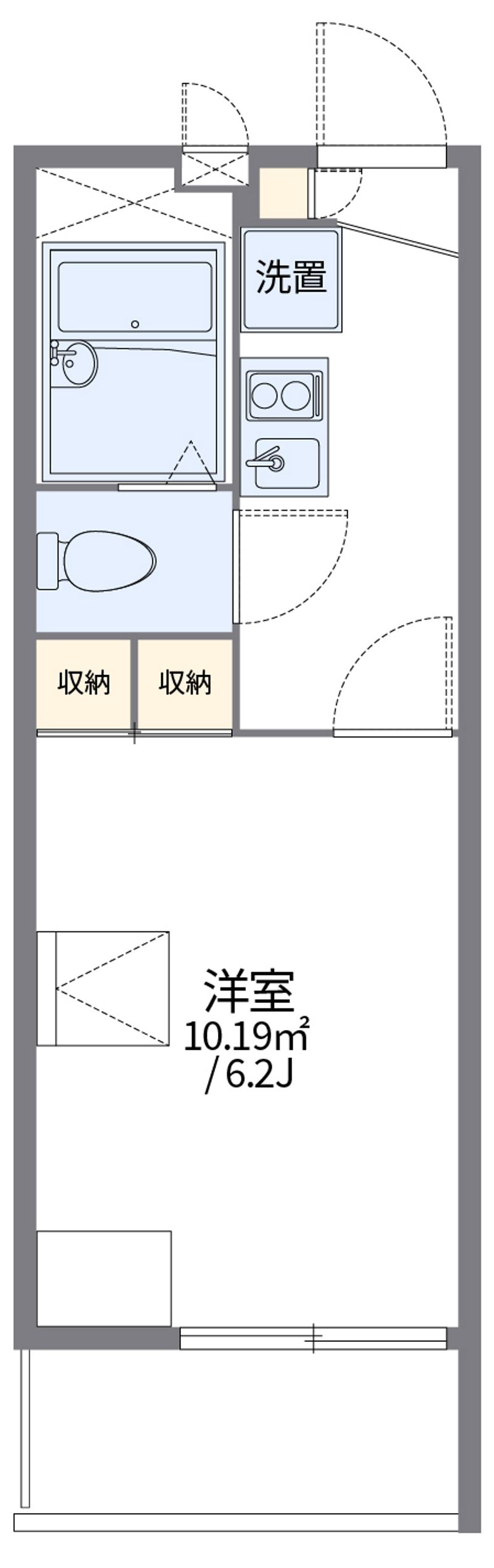 レオパレスＭ２ 間取図