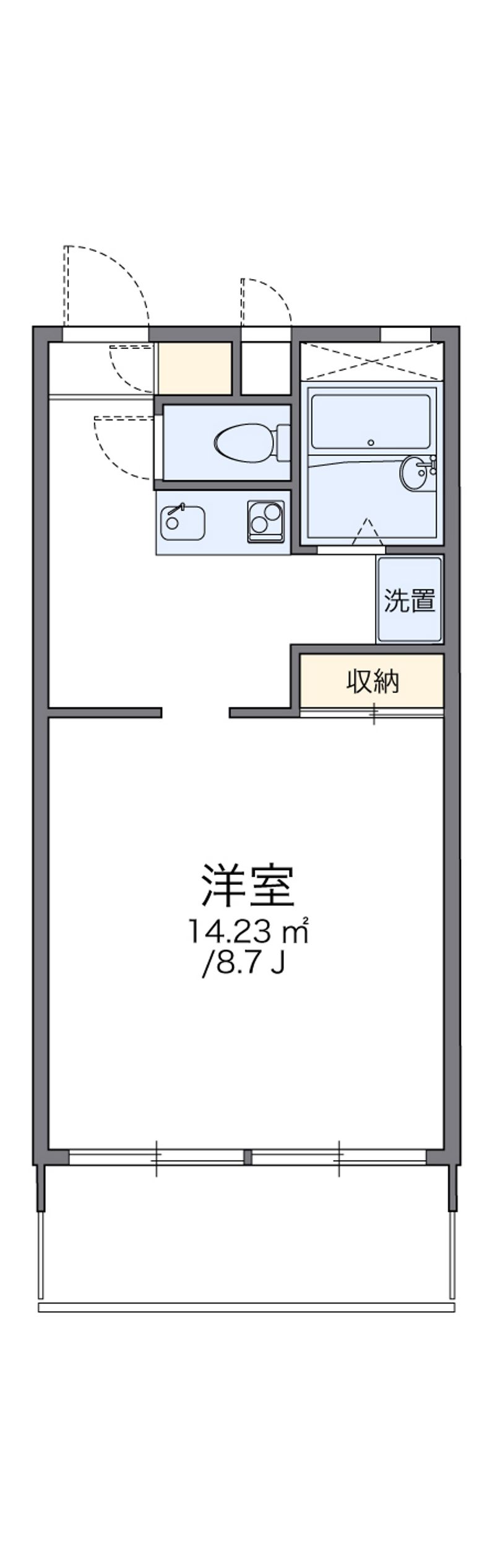 レオパレス井野 間取図