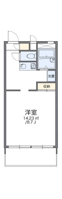 レオパレス井野 間取り図