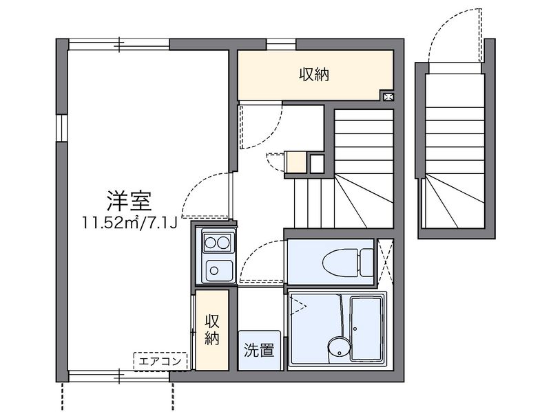 レオネクストＰＲＥＳＳＯ大師西 間取図