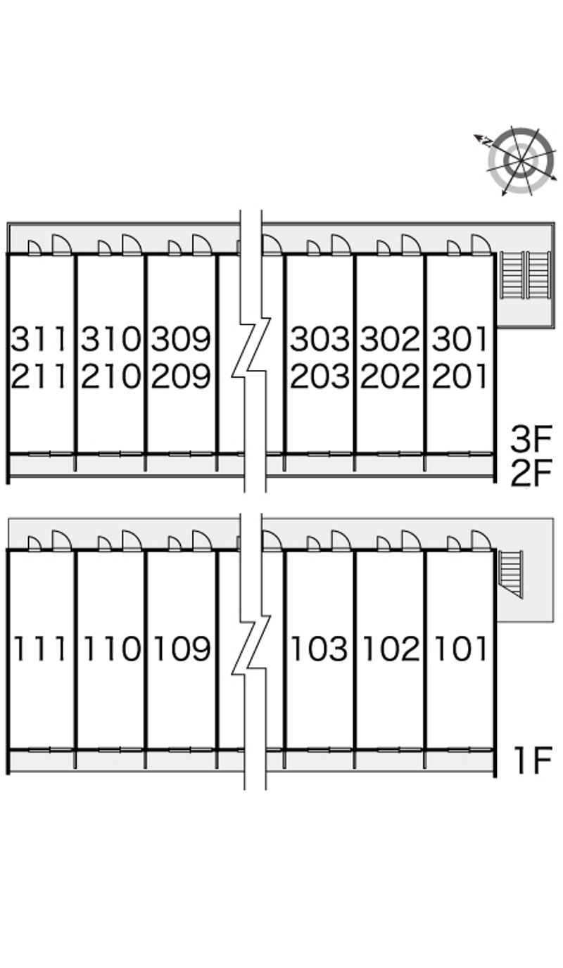 レオパレスルキアス 間取配置図