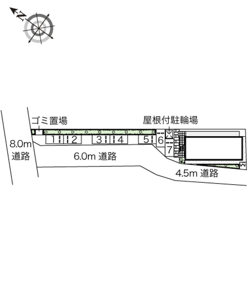 レオパレスプランドールＫＯＺＵ 駐車場