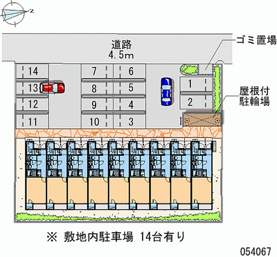 54067 Monthly parking lot