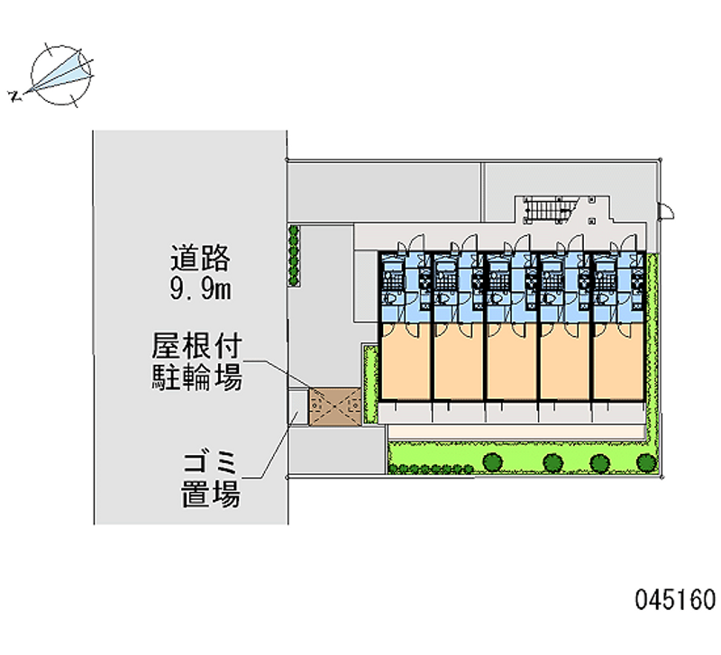 レオパレスモン　トレゾール 区画図