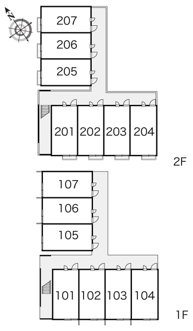 レオパレスＳＫＹ 間取配置図