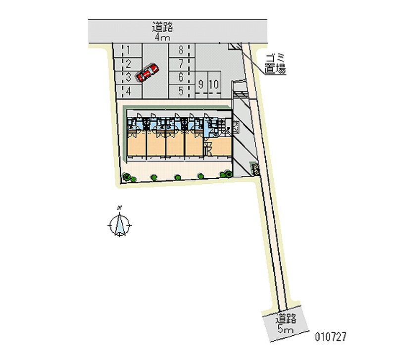 10727 bãi đậu xe hàng tháng