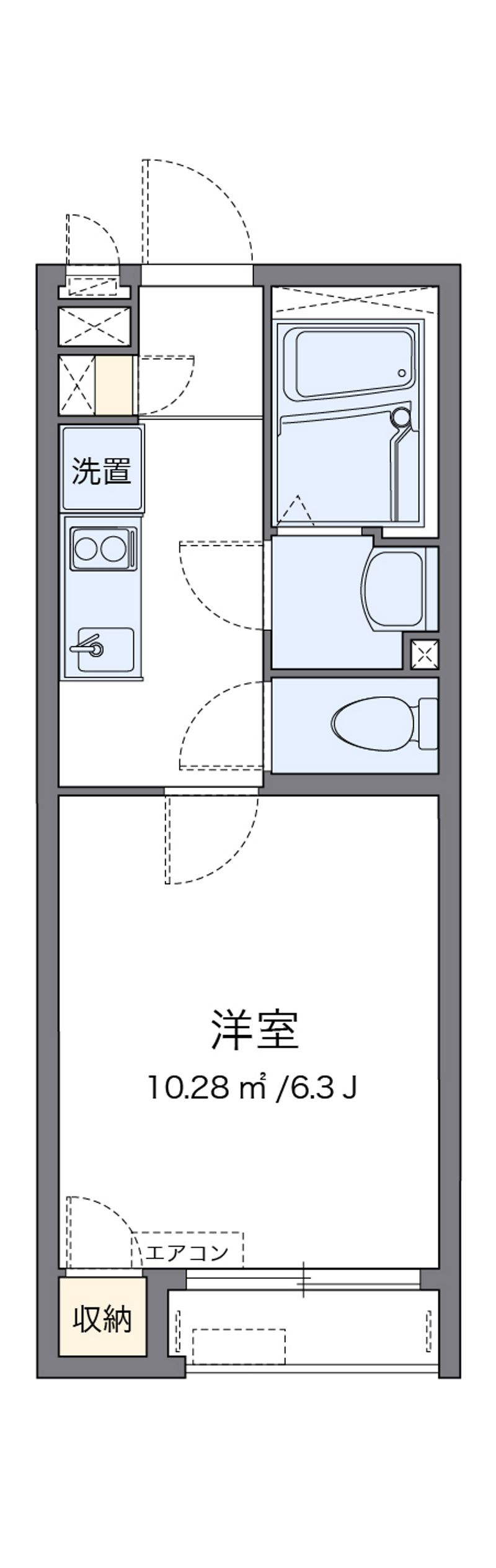クレイノオカムラハイツ６ 間取図