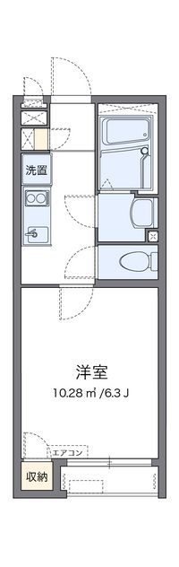 クレイノオカムラハイツ６ 間取り図