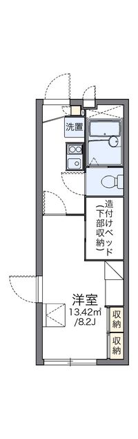 レオパレスはしば２ 間取り図