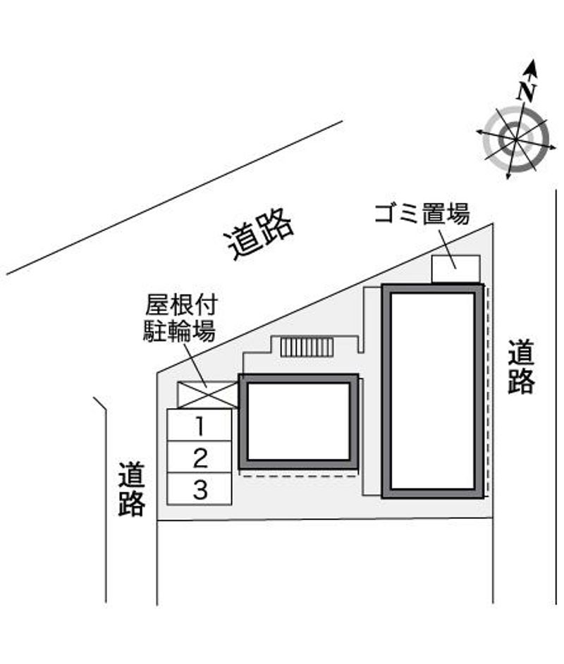 レオパレスリーフガーデン 配置図