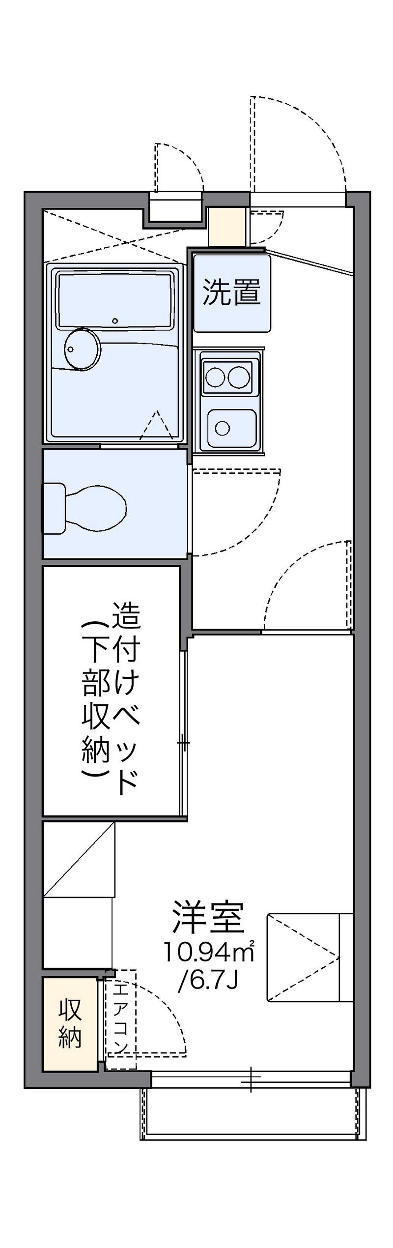 レオパレスサン六甲Ｂ 間取図