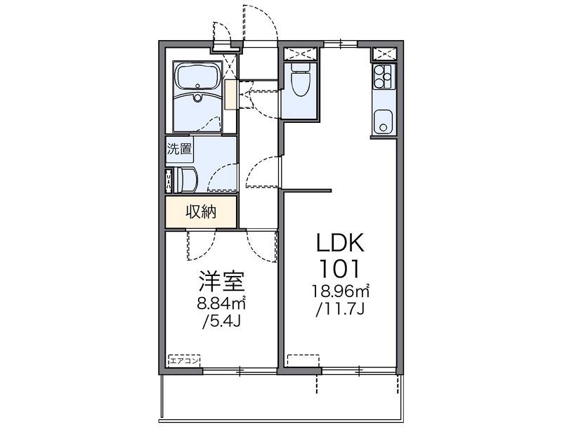 レオネクストカーネリアンハイツ 間取図