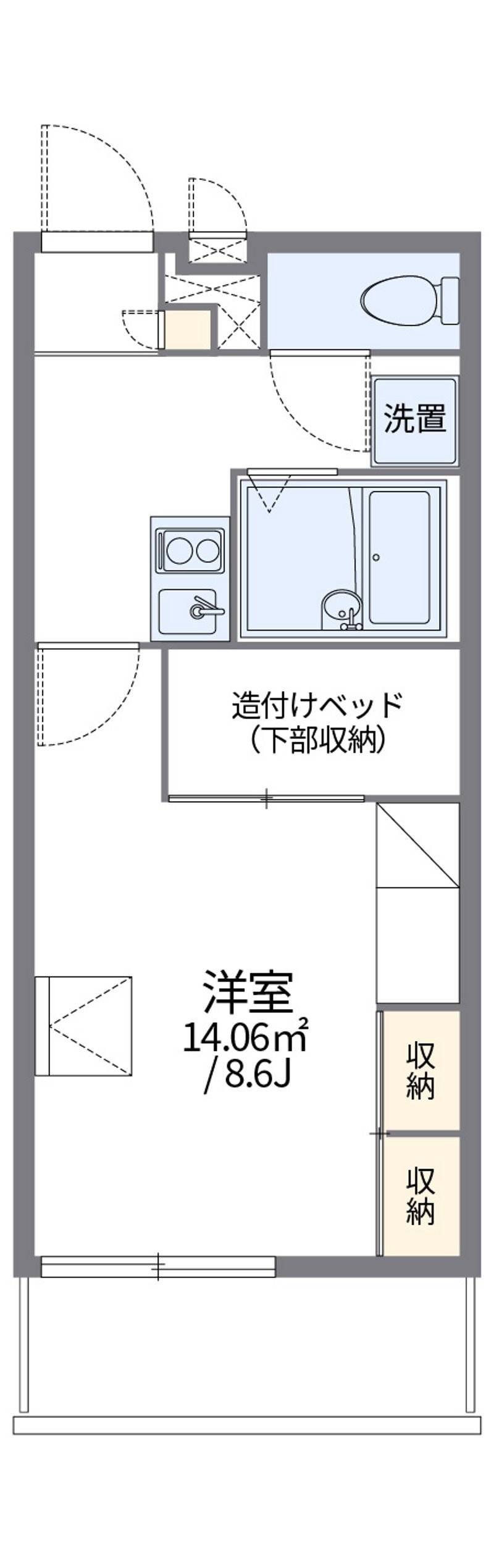 レオパレス南四日市 間取図