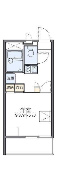 レオパレステナマント２５ 間取り図