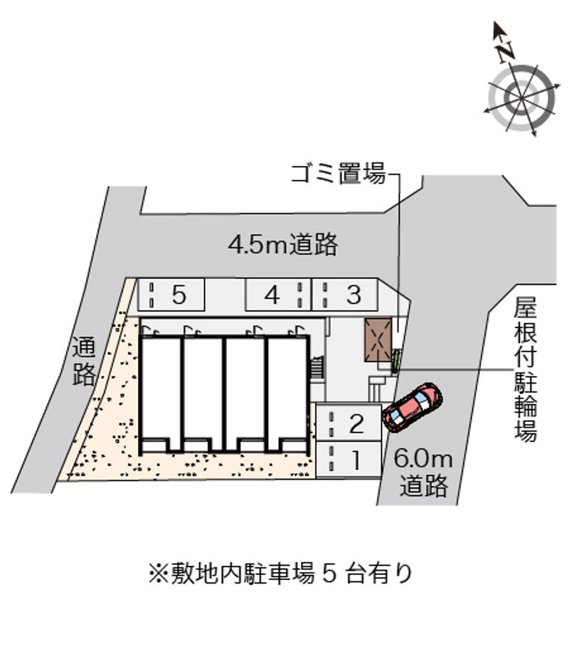 クレイノエスペランサ桜井新町 駐車場