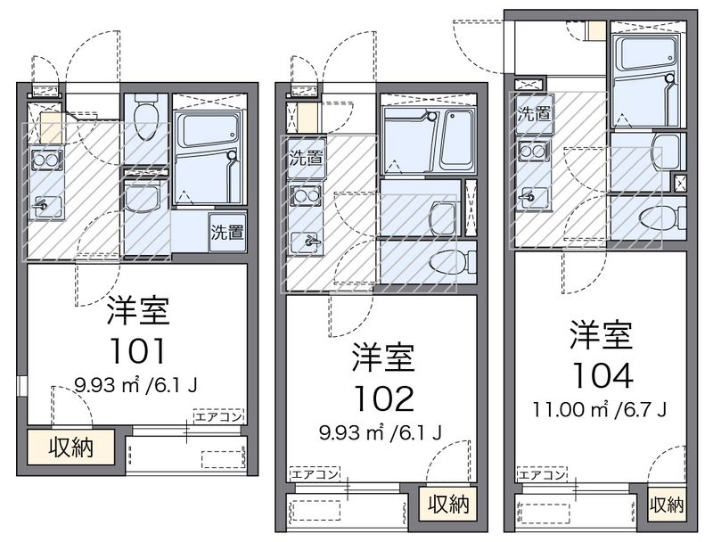 レオネクストヴィラ間坂 間取図
