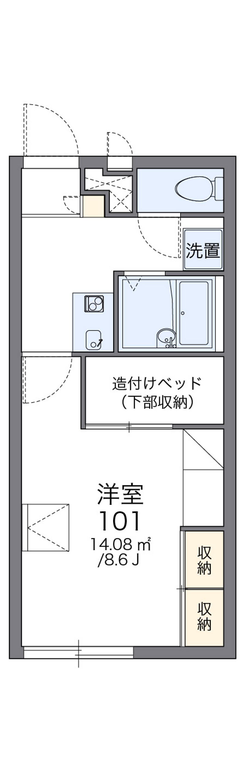 レオパレスＳｕｎ　ＭＩＳＵＺＵ 間取図