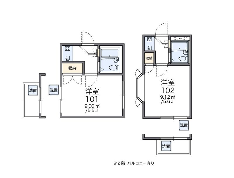 レオパレス竹の塚第１０ 間取図