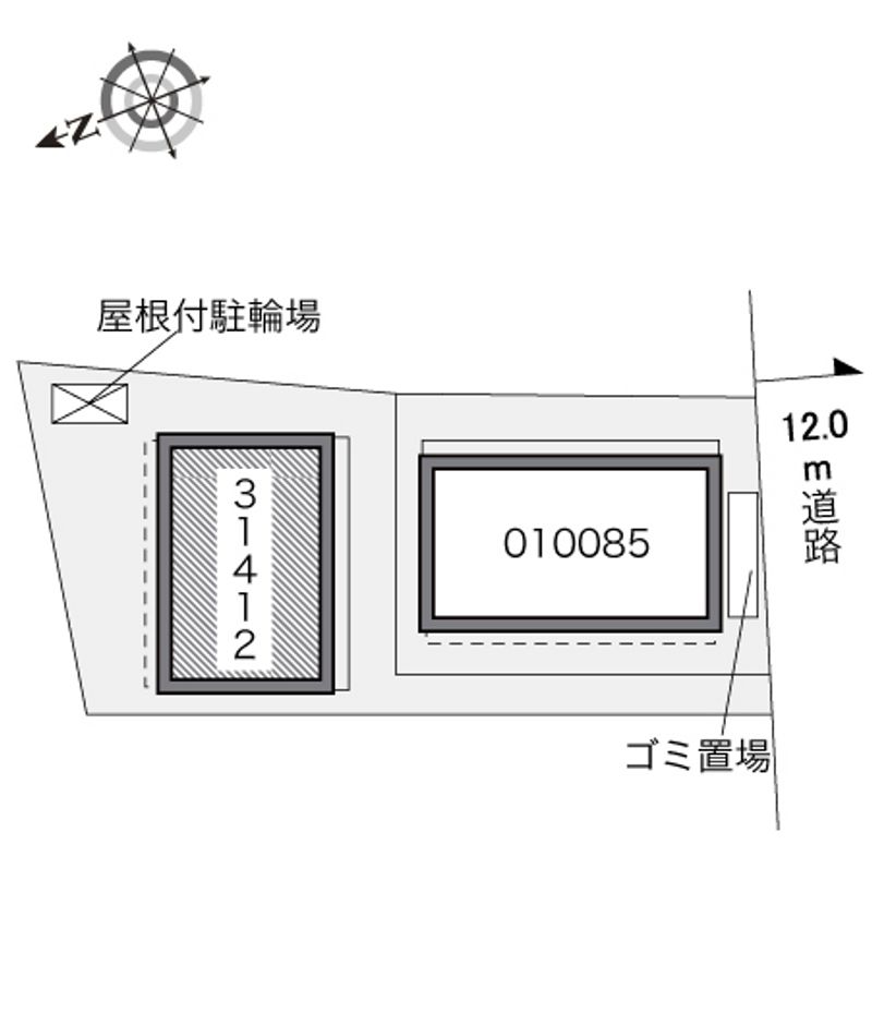 レオパレスルーチェ 配置図
