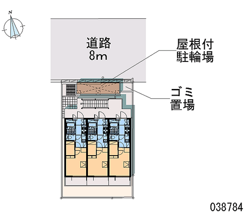 レオパレスシャンテ本町 区画図