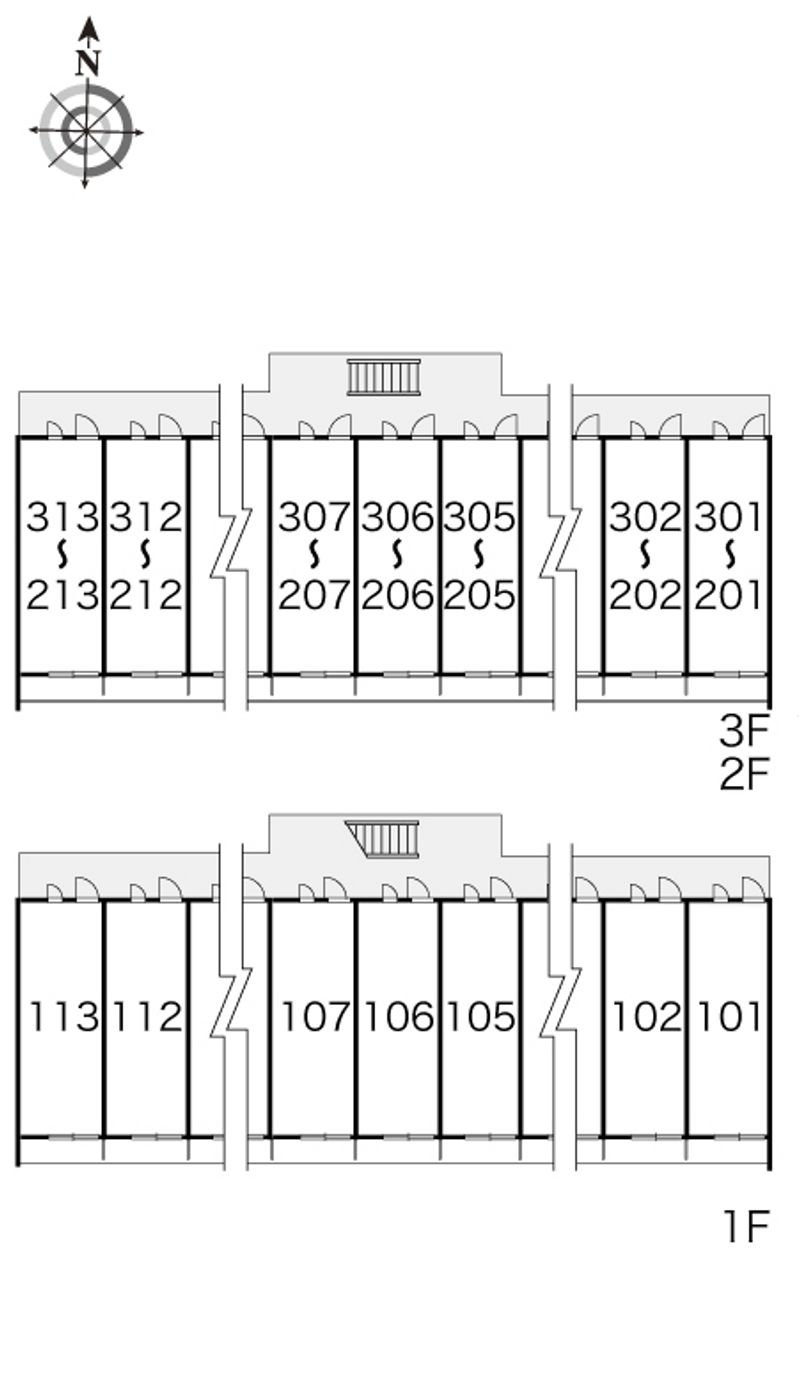 レオパレスＲｉｖｅｒ　Ｌａｎｄ 間取配置図