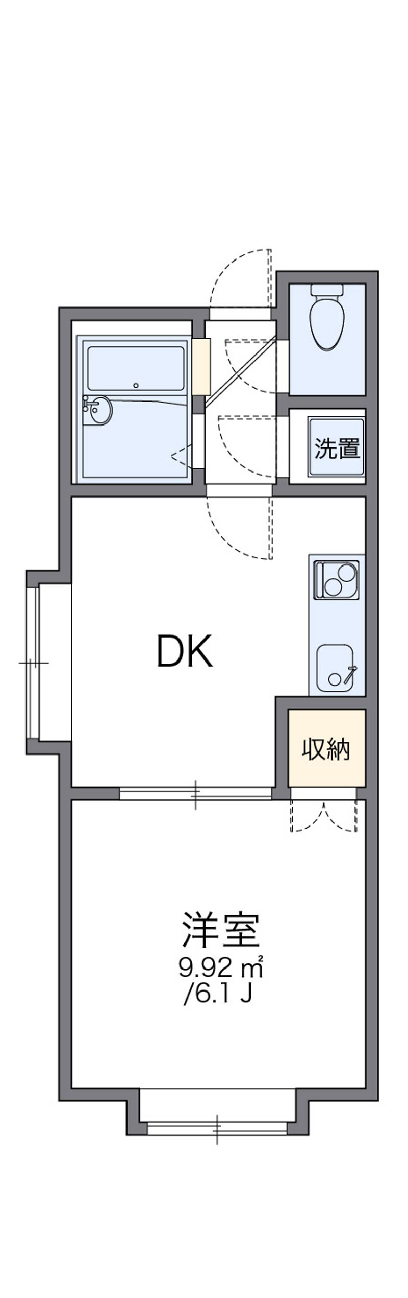 レオパレス千歳町第１Ｆ 間取り
