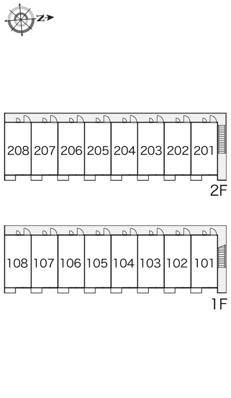 レオパレスサンヒル樋井川 間取配置図