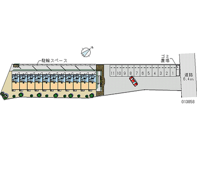 レオパレス春日清光 月極駐車場