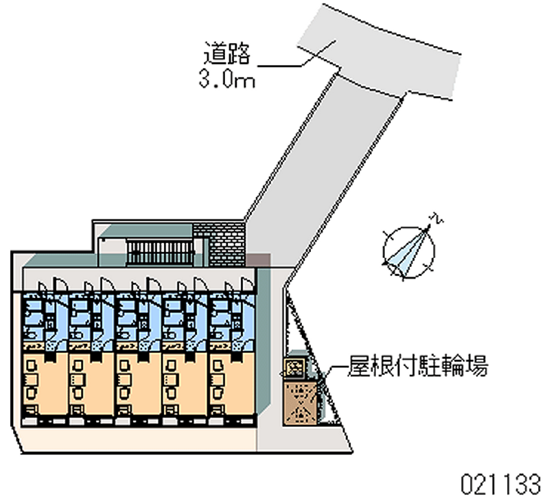 レオパレスマーレリリⅡ 区画図